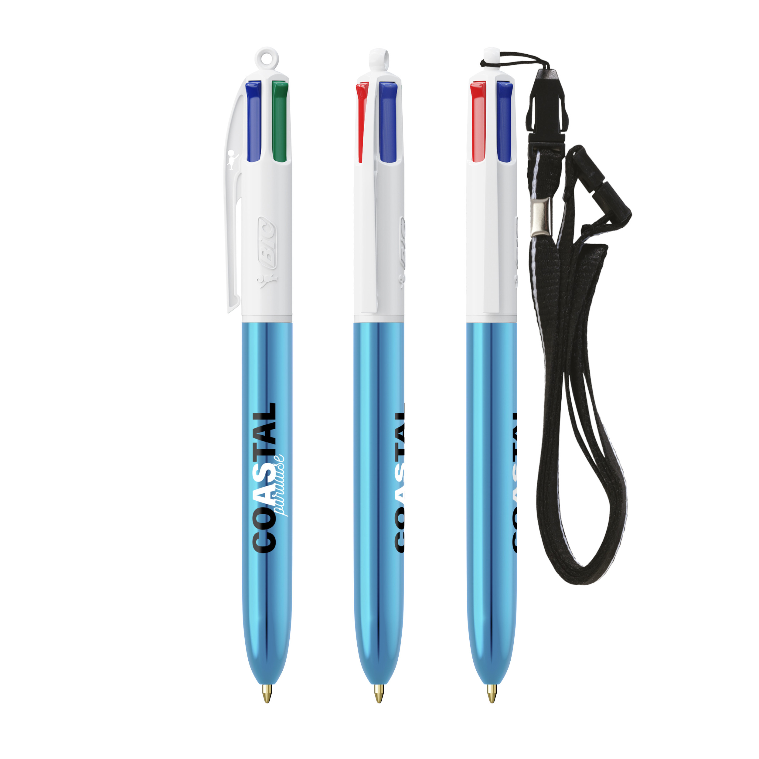 Branco/Azul Metálico