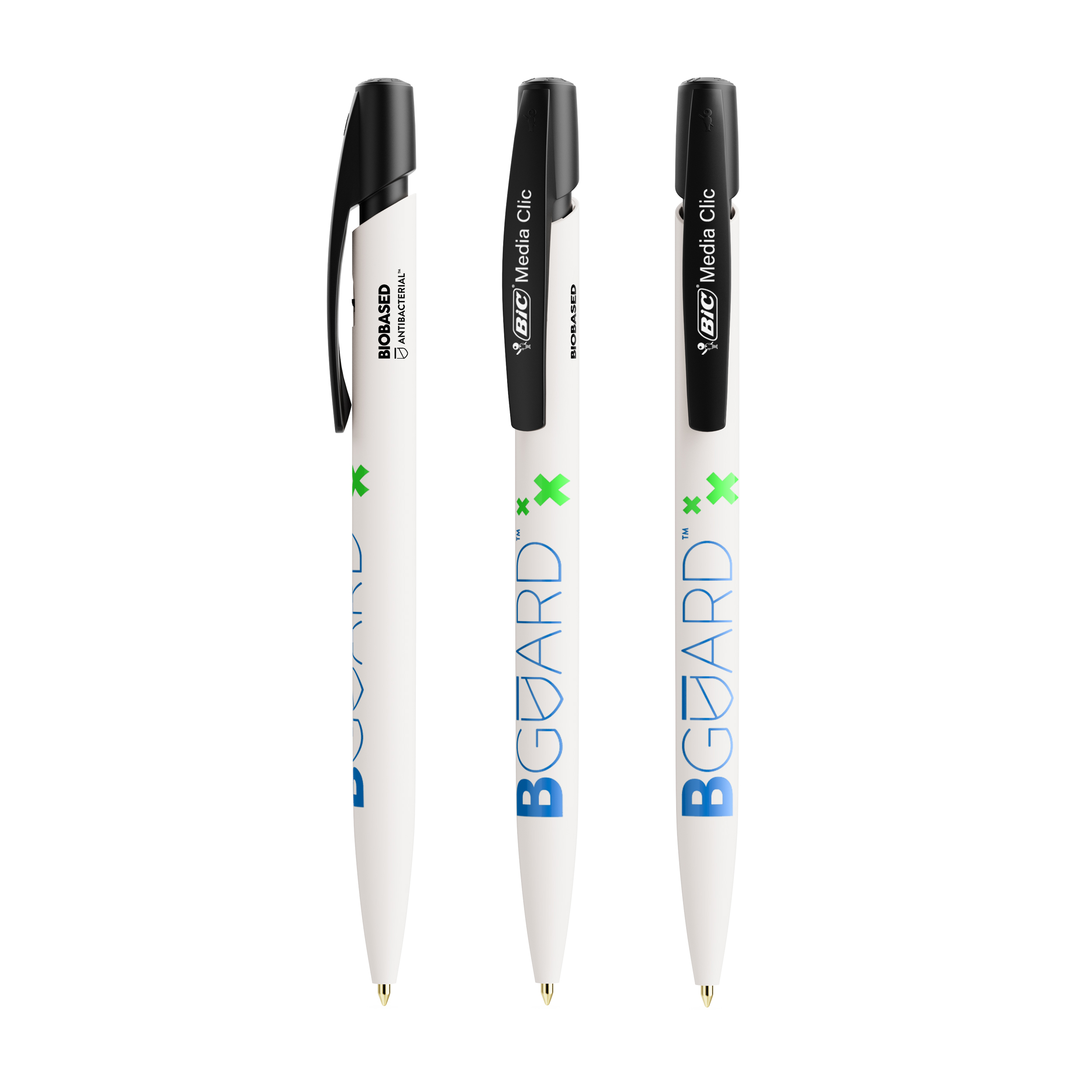 Esferográfica BIC® Media Clic BIO com base BGUARD™ Antibacteriana
